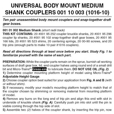 Universal BMC Medium Shank 10pr (1016-10)