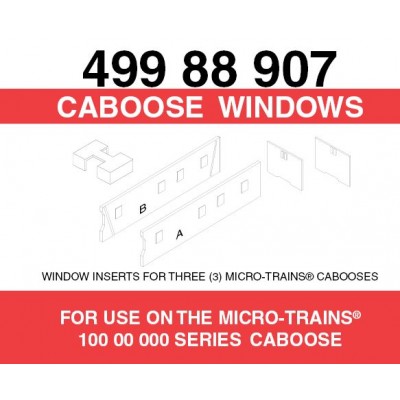 Steel Caboose Windows 3 pk (1212)