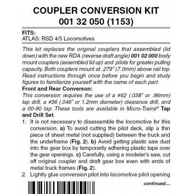Pilot Locomotive Coupler Conversion Kit (1153)