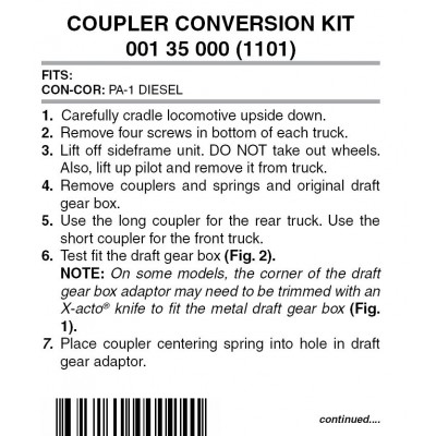 Locomotive Coupler Conversion Kit  (1101) 